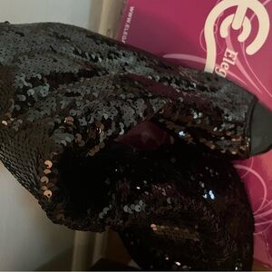 Black Sequin Elegant Shoes